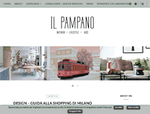 Tablet Screenshot of ilpampano-designbimbi.com